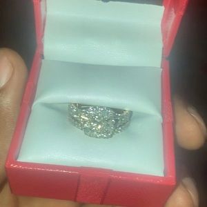 2 ct diamond engagement ring on rose gold